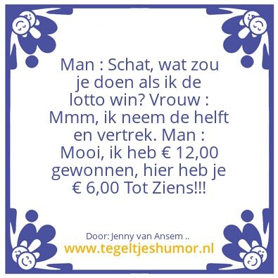 Tegeltje: MAN EN VROUW ..