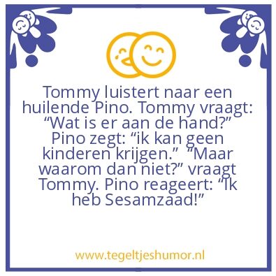 Tegeltje: Pino