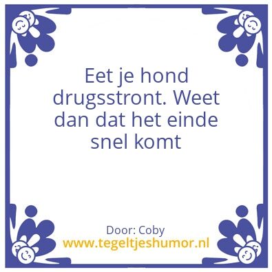 Tegeltje: Stront