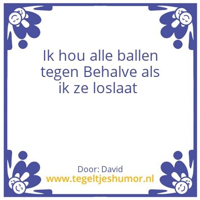 Tegeltje: Voetbal keeper