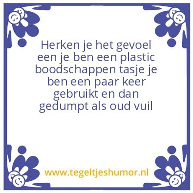Tegeltje: Gedumpt