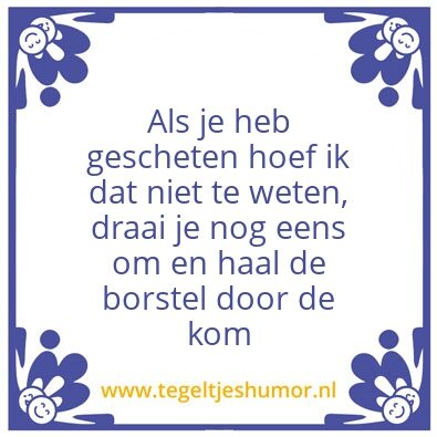 Tegeltje: WC Tegel