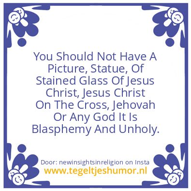 Tegeltje: You Should Not ?