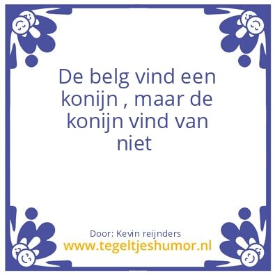 Tegeltje: belg