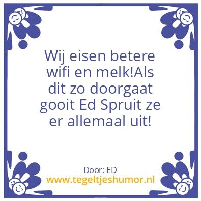 Tegeltje: ED