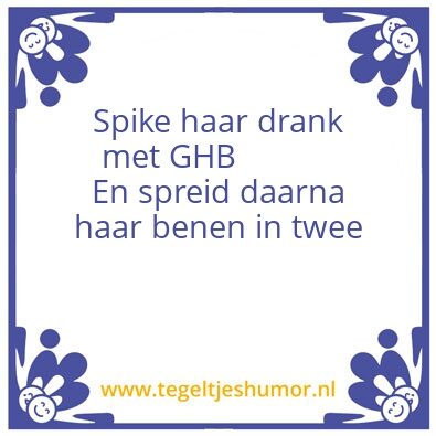 Tegeltje: GHB
