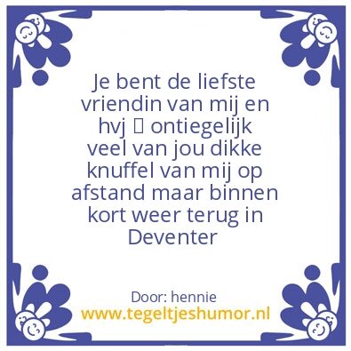 Tegeltje: Pouwer vrouw wben Super trots