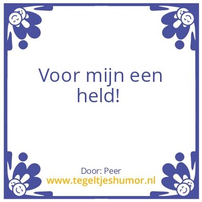 Tegeltje: Mijn vrouw