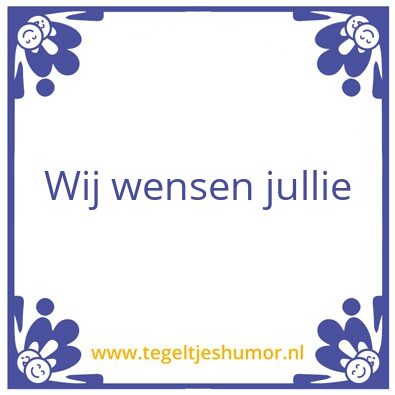Tegeltje: Leon en Jantine