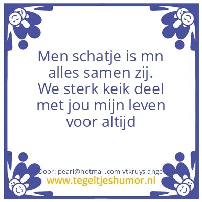 Tegeltje: pearl en  A gelo