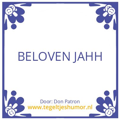 Tegeltje: Don Patron
