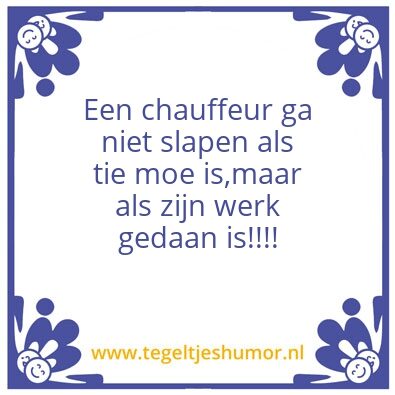 Tegeltje: barre gaander