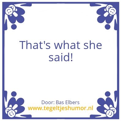 Tegeltje: Bas