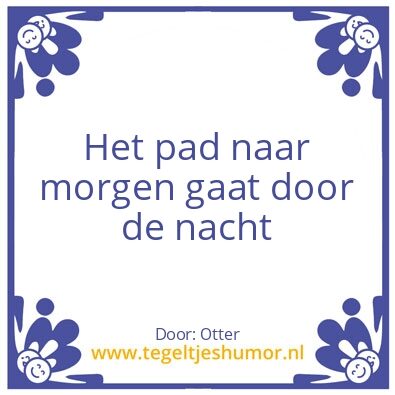 Tegeltje: Doorgaan