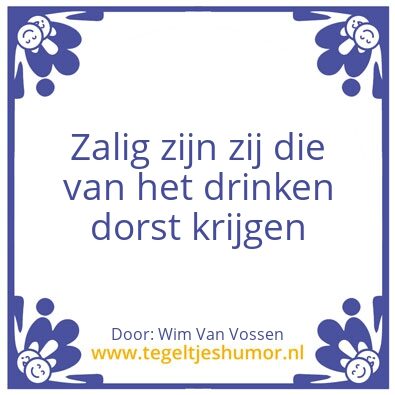 Tegeltje: …