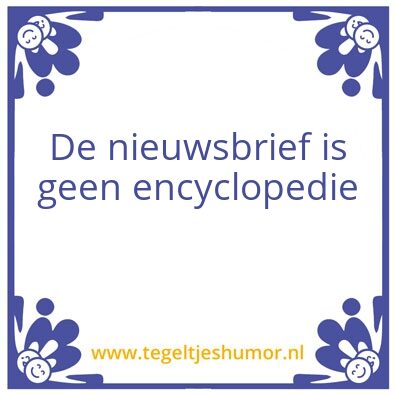 Tegeltje: nb