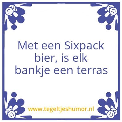 Tegeltje: Terras