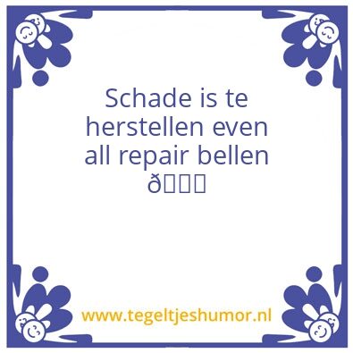 Tegeltje: Allrepair