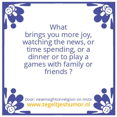 Tegeltje: life changed dramatically
