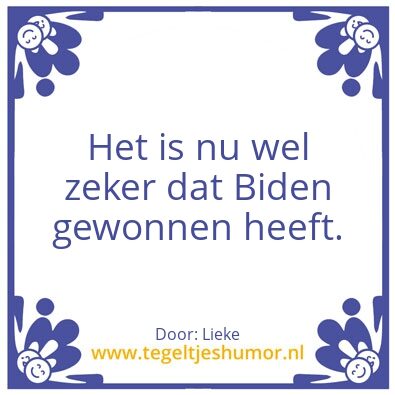 Tegeltje: Biden