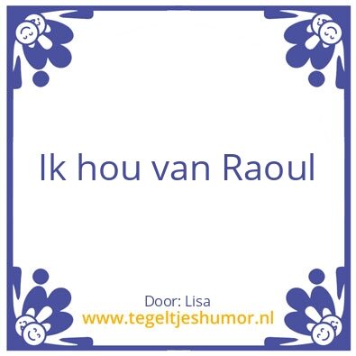 Tegeltje: Tegeltje