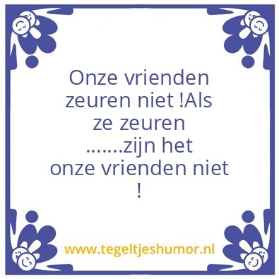 Tegeltje: Vrienden