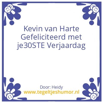 Tegeltje: Verjaardag