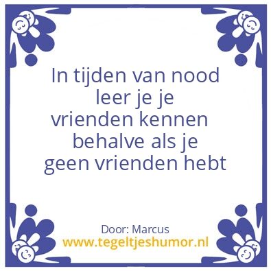Tegeltje: Vrienden