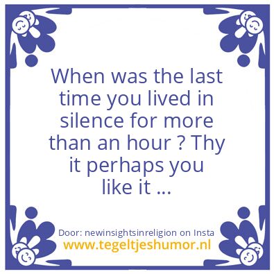 Tegeltje: Let,s make it clear..