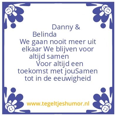 Tegeltje: Love you