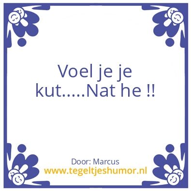 Tegeltje: Gevoel