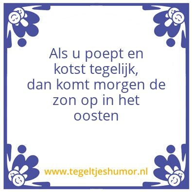 Tegeltje: zonsopkomst