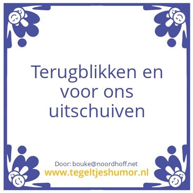 Tegeltje: Eindejaarsspeach