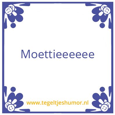 Tegeltje: M