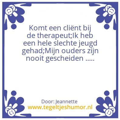 Tegeltje: CliÃ«nt