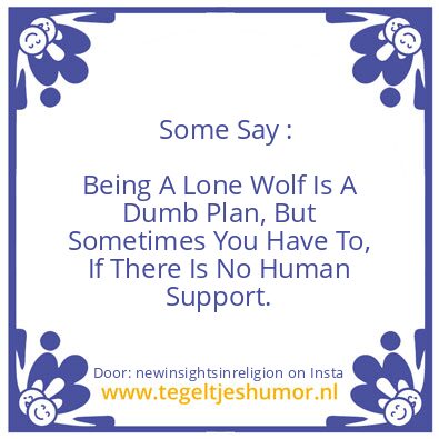 Tegeltje: Quitters are Losers.