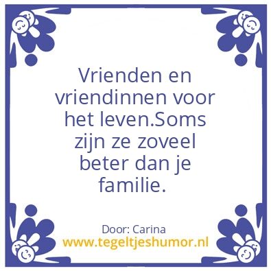 Tegeltje: Vrienden