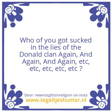 Tegeltje: You got sucked in ..