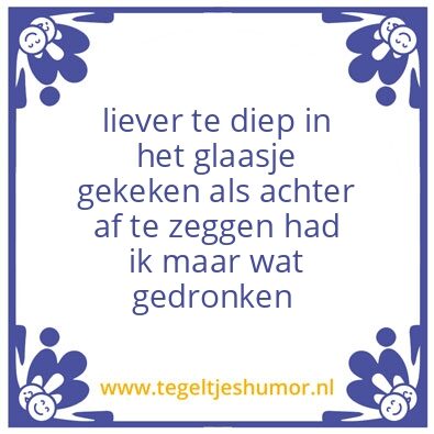 Tegeltje: humor