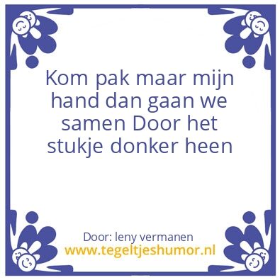 Tegeltje: spreuk