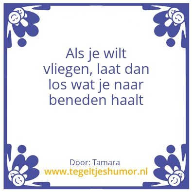Tegeltje: Wijsheden