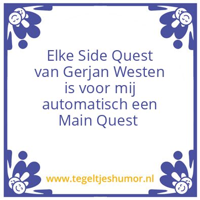 Tegeltje: Doorwerken
