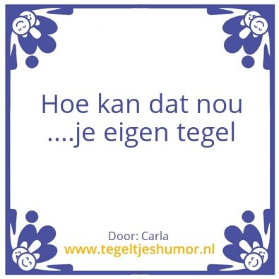 Tegeltje: Knal