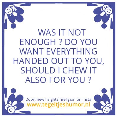 Tegeltje: cause and effec