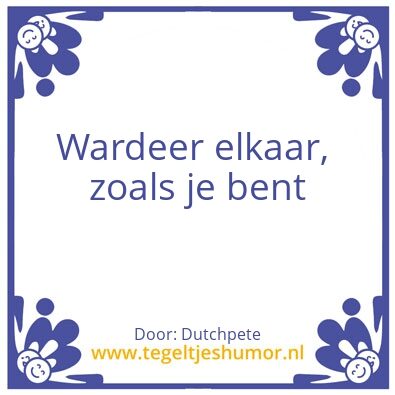 Tegeltje: Spreukje