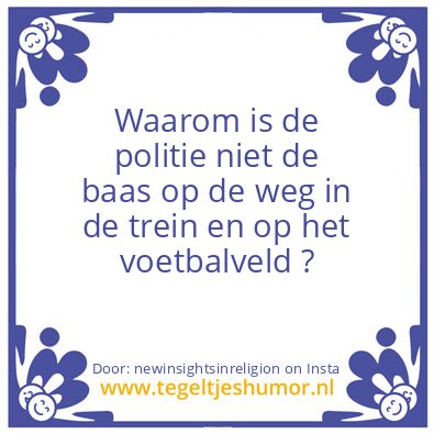 Tegeltje: Waarom ?
