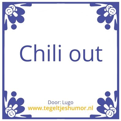 Tegeltje: Chili