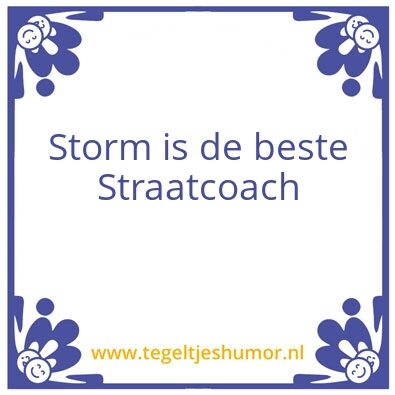 Tegeltje: Straatwaarden