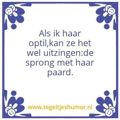 Tegeltje: spring op