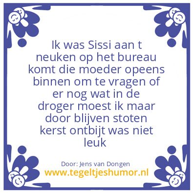 Tegeltje: Jens van Dongen